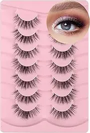 Natural lash strips, Lash natural wispy eyelashes, Frihappy false eyelashes, Wispy Strips, Faux Mink Lashes, black band lashes, pestañas postizas naturales, 7 pairs, Frihappy 2024 lashes #Zoraaster
