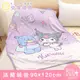 享夢城堡 法蘭絨毯90x120cm-三麗鷗酷洛米Kuromi 交換禮物-紫