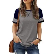 Round Neck Striped Tunic Top