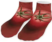 [QMNVBDS] Tomatoes on The Wall Socks Ankle Length Socks Casual Short Socks for Women Men Low Cut Sports Socks Running Socks No Show Socks Ankle Socks Athletic Socks Workout Socks, Style, One Size, Style
