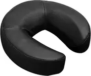 Massage Face Cradle Cushion Universal Headrest Face Rest Neck Head Cushion for Massage Chairs Spa Bed (Black)