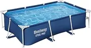 Bestway Steel Pro Frame Rectangle Above-Ground Pool, 259 cm Length x 170 cm Width x 61 cm Height