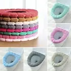 Useful Practical Toilet Seat Pad Soft 30*30cm D-Shaped Closestool Cover Mat