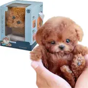 My Realistic Robot Puppy, Interactive Plush Pet Kids Toys Mini Cute Soft Robot Dog Can Walk And Bark B