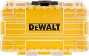 [DEWALT] Tough Case (Small) Organizer, Tool Box, Storage Case, Transparent Lid, Removable Tray, Stacked Storage, 154x124x49