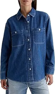 [AG Jeans] Women's Lenny Relaxed Shirt, Coves, Large