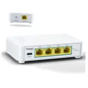 Gigabit 5 Port PoE Switch with 4 PoE+ Ports & 1 USB-C 5V2A Port, Small PoE