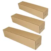 50pcs Long Strip Carton Flat Square Durable Shipping Boxes for Packaging Storage