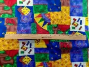 Cheater Quilt Fabric-Suzie Q Quilter Fabri-Quilt patchwork print BTY