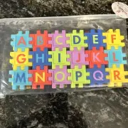Ankyo Puzzle Connectors Uppercase & Lowercase ABC Letters & Math Numbers STEM