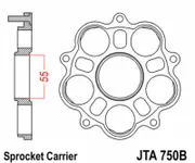 JT SPROCKETS Rear Sprocket Carrier - 5 Silentbloc Ducati