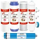 5-stage Reverse Osmosis Water Filter Replacement Set with 50 GPD RO Membrane,...