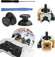 PS5 Analog Stick Replacement for Sony Playstation 5 PS5 Joysticks Replacement 3D PS5 Controller Joystick Replacement Sensor Module for PS5 Joystick Thumbstick Controller Accessory Part with Kit(2Pack)