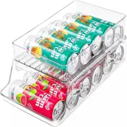Soda Can Tin Fridge Storage Box Container Dispenser Holder Rack Drink Beverage