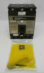 Square D Circuit Breaker FHL3610016DC2350 3 Pole 100 Amps 500 Volts NEW