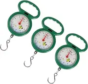 CTIRCHIU 3pcs Portable Handheld Spring Scale Lightweight Hook Weighing Tool for Supermarket Digital Display Compact Design Convenient Measurement for Home Use