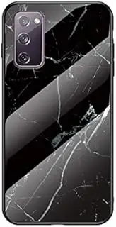 Compatible with Samsung Galaxy S23 Plus 5G Case,3 in 1 (PC Glass Back Panel+TPU Silicone) Anti-Drop Phone Case Cover Black