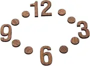 CANIGHT Wooden Numbers Kit for DIY Clock Wall Clock Numerals Clock Replacement Parts Sturdy and Durable Material