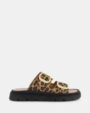 Shelly Shen Kloey/Animal Print Womens Sandals 39