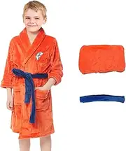[Varuotu] Kids Anime Robe Pajamas Dragon Z Bathrobe Pajamas Anime Onesie Boys Girls Monkey King Bath Robe Halloween Costume