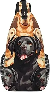 Stvyukl Labrador Retriever Dogs Sling Bag For Women Men Travel Hiking Backpack Crossbody Shoulder Chest Bags Casual Daypack