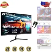 27" IPS Monitor w/ 100Hz Refresh Rate & Built-In Speakers - Gaming & Work Ready