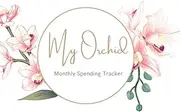 My Orchid Monthly Spending Tracker: Beautiful Cymbidium floral cover - 140 pgs - 8.5 x 11 in