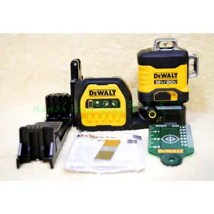 ☞圓哥賣場☜Dewalt得偉 12V/20V DCLE34030 G綠光3線3軸雷射水平儀(單機)(DW089LG)