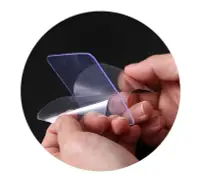 在飛比找Yahoo!奇摩拍賣優惠-【夜市王】雙面貼片透明膠片 雙面膠粘貼防水1片1元