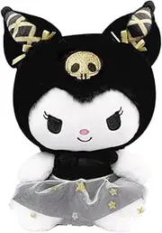 Cute Kitty Cat Plush Toys, Pillow Plush, Soft Doll Toys, Stuffed Animals Toy Birthday Gifts for Girls Kids (Ku Black Gold)