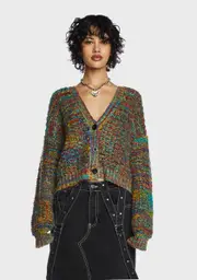 [The Ragged Priest] Noise Knit Cardigan