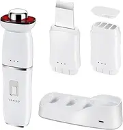 [VRAIKO] FLEX 8-in-1 Interchangeable Face Massager, Microcurrent Facial Device, Skin Scrubber Face Spatula, Skin Rejuvenation & Face Sculpting Tool with Triple-Action Colors and Thermal Therapy
