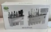 CXYHMG Toothbrush Holder w/ 3 Cups & Automatic Toothpaste Dispenser