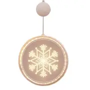 Christmas Hanging Lights Suction Cups for Window Xmas Decorations LED Lamp for Festival -Snowflake