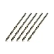 5mm HSS Jobber Drill Bits Set for Miniature Power Drills - Pack of 5