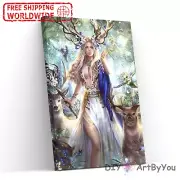Paint By Numbers Kit Woman Animals Abstract Painting Beginner Art Canvas Brush