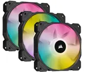 Corsair AF ELITE Series, AF120 RGB ELITE Black, 120mm Fluid Dynamic with AirGuide, 3 Pack with Lightng Node Core XT Fan Kit CO-9050154-WW