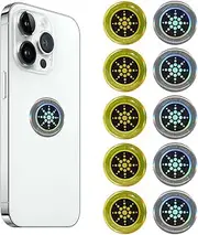 Pack of 10 Radiation Protection Mobile Phone Radiation Block for Mobile Phones, Laptops, Tablet Computers (Golden + Silver)