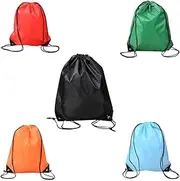 Goxfaca 5Pcs Drawstring Backpack Bags Bulk,Cinch Sack Pack Drawstring Backpacks Bulk String Bag,Draw String Back Bag,Suitable for Travelling,Beach and Yoga,Gym Sports Swimming(Multicolor)