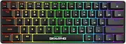 SKYLOONG 60% Mechanical Keyboard,Full Keys Programmable,RGB Portable Small Compact Waterproof Gaming Keyboard 61 Keys Gateron Blue Switchs Hot Swappable Keyboard for PC Mac Laptop Computer