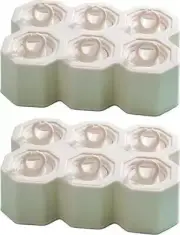 Ring Popsicle Molds 12 Pcs Silicone BPA Free Reusable Easy Take Off Maker (beige