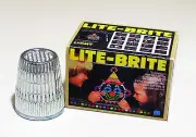 Dollhouse Miniature 1:12 scale Lite Brite Toy Box 1970s 1980s Dollhouse toy box