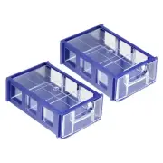 Blue/transparent Non-breakable Translucent Stackable Thicken PE Storage Box