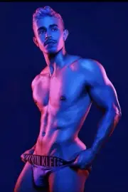 [J045] Handsome Man Cute Male Model Showing Off Body Physique Art Photography