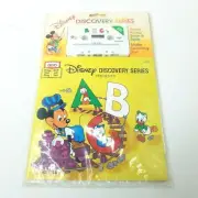 Vintage Walt Disney's Read-Along Book & Cassette A B C NEW 1985
