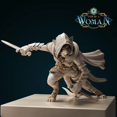 Ratfolk Assassin - Prim | DND is a Woman | 75mm