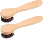 VINTORKY 2Pcs Facial Cleansing Brush Long Handle Exfoliating Face Scrubber for Deep Cleansing Gentle Exfoliation Blackhead Removal for Daily Skin Care Routine