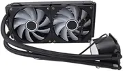 240mm CPU Liquid Cooler, CPU Water Cooler, Dual PWM 120mm ARGB Water Cooler, AM4 AM5 Server Workstation Cooling Fan for 115X 1200, High Performance Pump