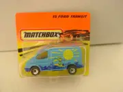 1995 MATCHBOX SUPERFAST #15 FORD TRANSIT VAN NEW ON CARD