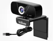 New Srihome 2MP Full HD 1080P Webcam PC Laptop Desktop USB Webcam Mic